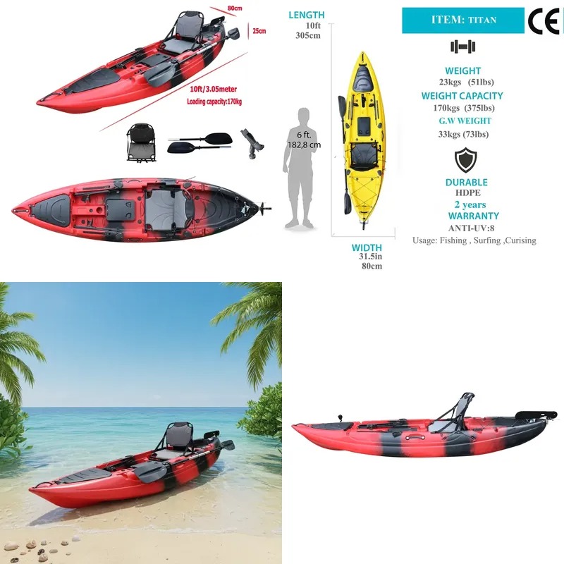 Fishing Boat Paddle - Kayak da Pesca Monoposto da 3